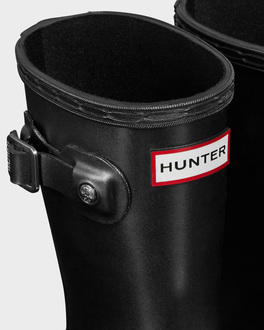 Kids Rain Boots - Hunter Original Little Pearlized (94RYQKDXS) - Black